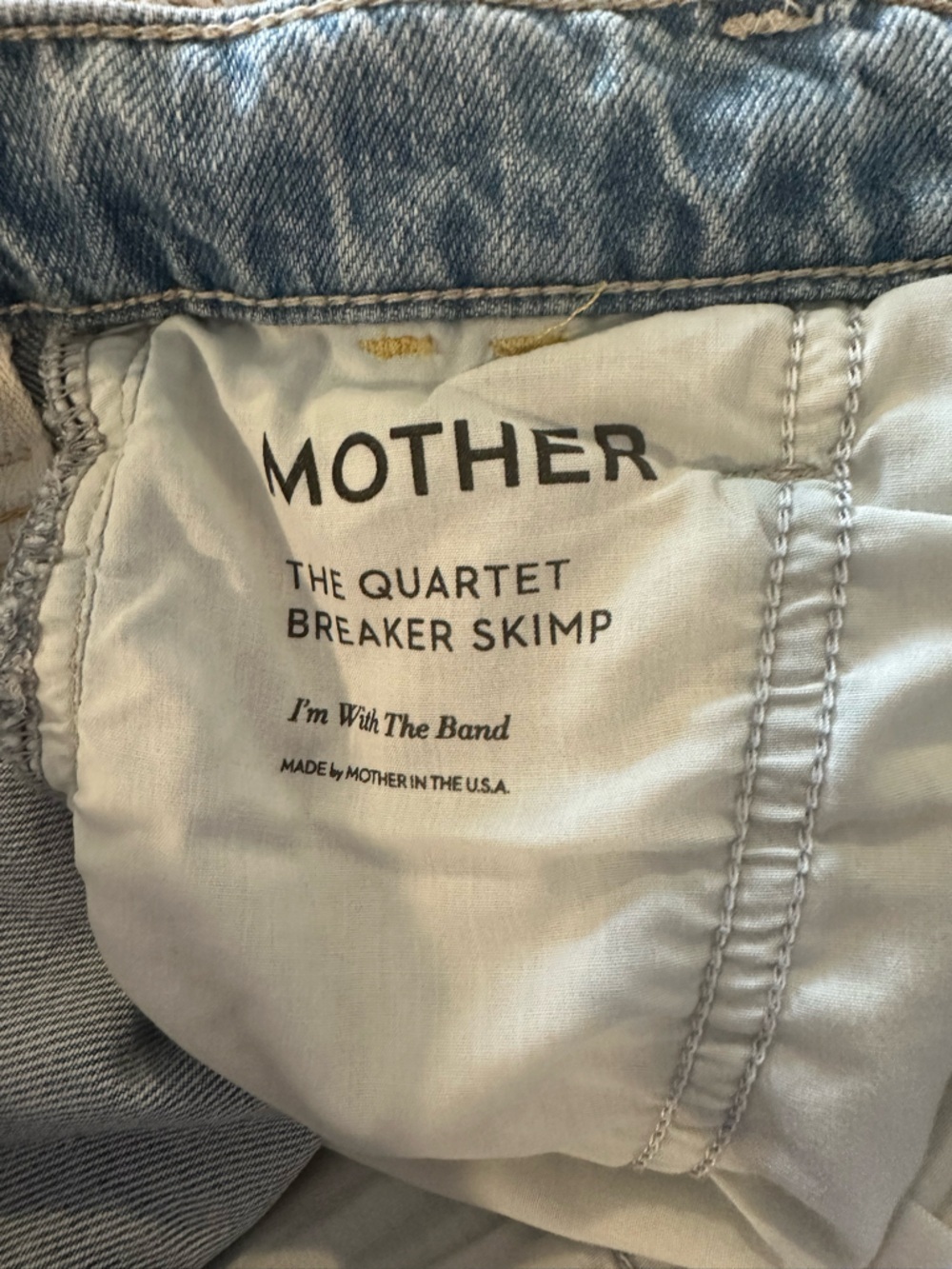 Mother The Quartet Breaker Skimp Jeans in I'm With The Band
Size 24​ - Picture 10 of 11